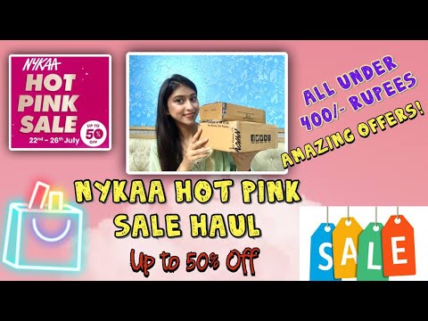 Nykaa Hot Pink Sale || All Under 400/- Rupees || Amazing Offers upto 50% off || Dimple Bhardwaj