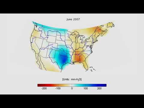 GRACE Data Over the United States, 2003-2012