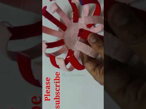 Amazing Plastic Bottle, wool craft for home decoration, प्लास्टिक के बॉटल, उन से घर को सजाए #shorts