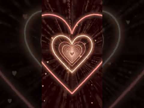 Heart Background 🤎Brown Heart Tunnel | Animated Background | Wallpaper Heart | Neon Heart Tunnel