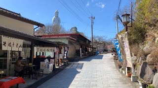 高崎観音山で散歩　群馬県高崎市白衣観音 Take a walk near a big Buddha. Gunma Japan