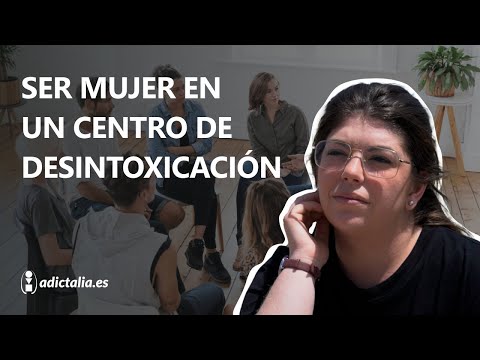 Una mujer en un centro de desintoxicación