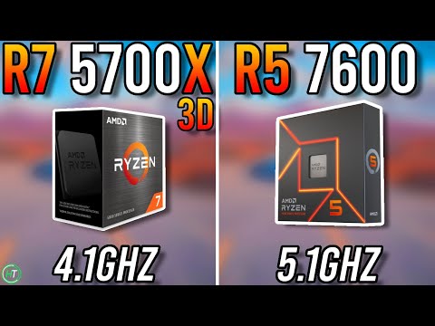 Ryzen 7 5700X3D vs Ryzen 5 7600 - Tested in 2024