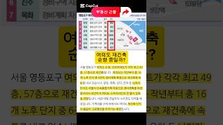 16곳 중 6곳 정비계획 확정된 여의도 재건축 현재 상황은 어떤가?