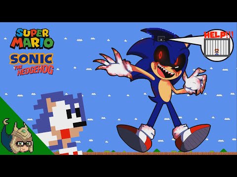 Mario and Sonic vs the Giant SONIC.EXE MAZE (Sonic vs Sonic exe ANIMATION)