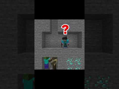 Sumanai Sensei now knows how scary it is digging straight down 【Water Challenge】 #minecraft #shorts