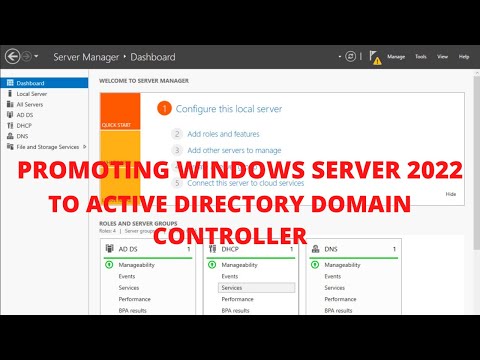 Windows Server 2022 Promoting Active Directory Domain Controller