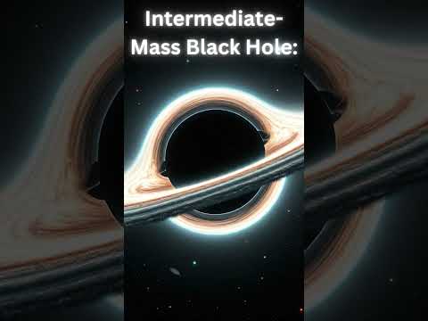 The 4 Types Of Black Holes💀💀 #trending #shorts #space #stellar #supermassive #intermediate