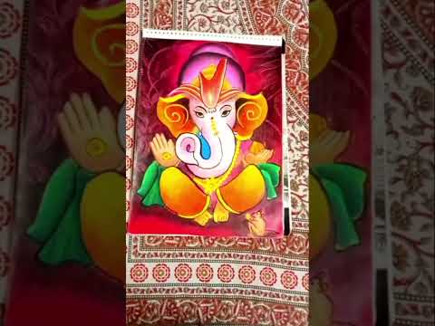 happy ganesh chaturthi Lord Ganesha Drawing,Ganesha drawing ,oil pastel drawing#shorts #ganesha