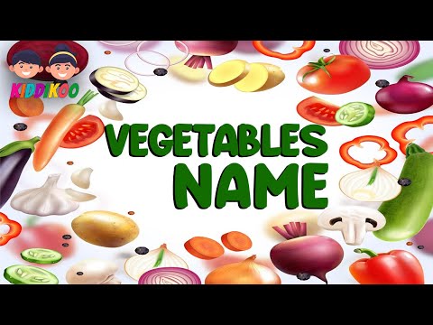 Vegetables Names For Kids Preschool Learning - Vegetable Names - 1 To 10 Counting  - Vegetable Names