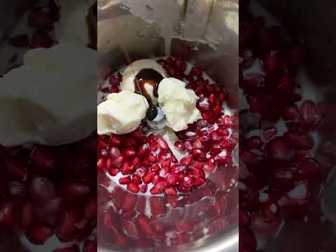 creamy chocolate pomegranate shake #shorts #food #trending #youtubeshorts #shortsviral #shortsfeed