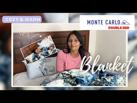 Monte Carlo 600 GSM double bed blanket Unboxing & Review || Myntra