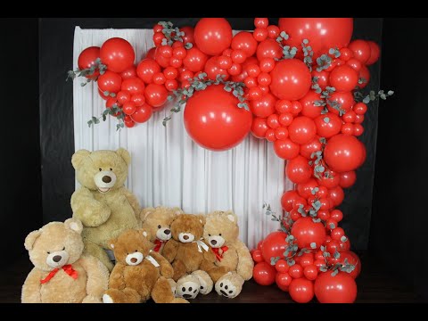 Red Balloon Garland DIY with Greenery | How To | Tutorial