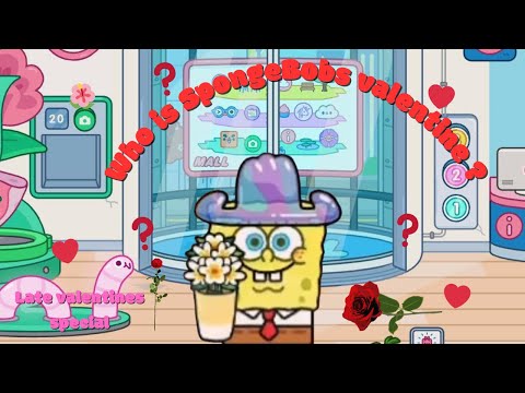 Who is SpongeBob’s valentine?💌 🥀🌹💖#youtubevideo #spongebob #valentinesday #tocaboca