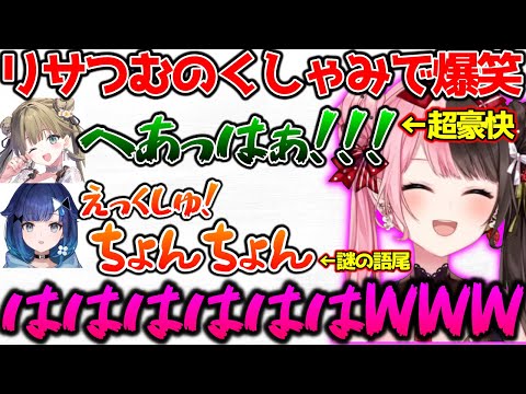 個性の強いリサつむのくしゃみで爆笑するひなーの【ぶいすぽっ！切り抜き】