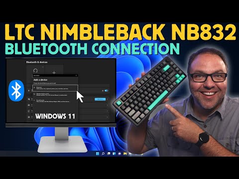 How to Bluetooth Connect the LTC Nimbleback NB832 Wireless Keyboard to Windows 11