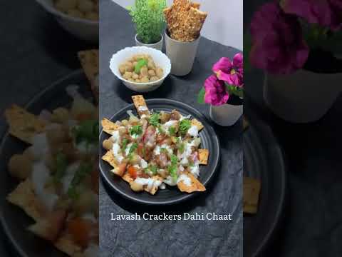 Lavash Crackers Dahi Chaat | Lavash Bread Crackers | Dahi Chaat Recipe | Quick Recipe #shorts #chaat