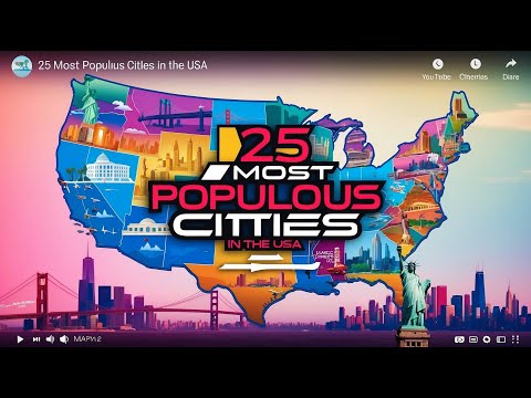 25 Most Populous Cities in the USA l Biggest Cities in USA By Population