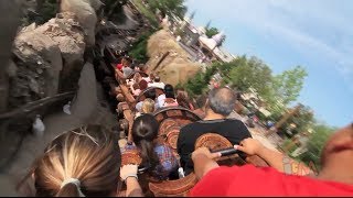 Seven Dwarfs Mine Train smooth POV back row at Walt Disney World