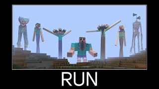 Big Compilation Scary Moments - Wait What meme in minecraft