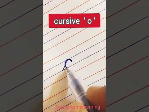 o in cursive writing, cursive o, letter o #shorts #ytshorts #cursive #howto whatsapp status video