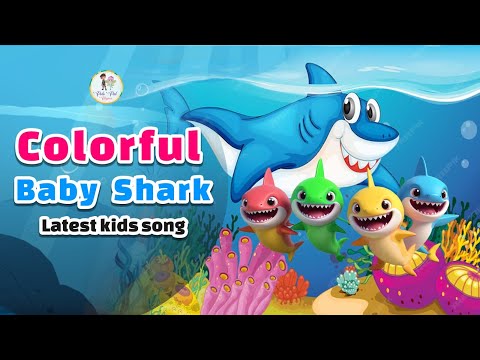 Colourful Baby Sharks New Kids Song | Nursery Rhyme | Polo Pal Rhymes #kidssongs #nurseryrhymes