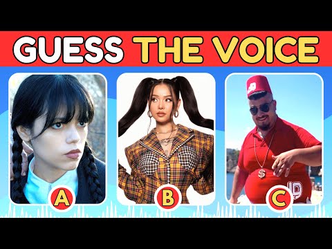 Guess The VOICE | Your Favorite Celebrities! Dom Dom Yes Yes Wednesday, Bella Poarch, Olivia Rodrigo