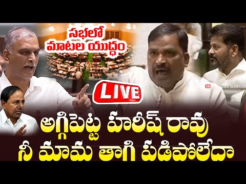 Telangana Assembly LIVE  | CM Revanth Reddy vs KCR | Congress | BRS | BJP | #live | Cinema Garage