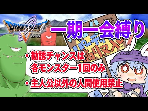 【ドラクエ5】勧誘チャンスは1回のみ『一期一会縛り』始める！！！！！ぺこ！【ホロライブ/兎田ぺこら】