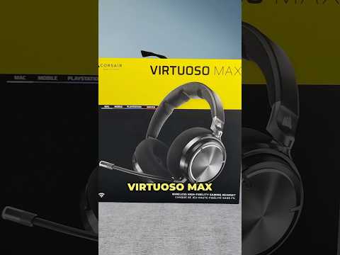 Corsair Virtuoso Max Wireless Gaming Headset 😍🔥 with Dolby Atmos and Sound ID. @corsair #corsair