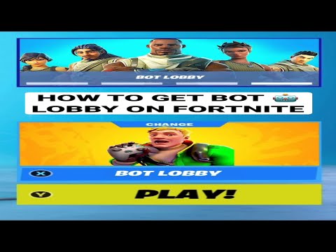 how to get new bot lobby on fortnite 🤖🔫 #shorts