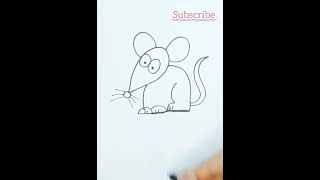 StEp-By-StEp MoUse DrAwING EaSy|#mousedrawing #drawingforkids