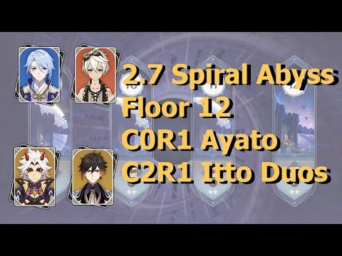 2.7 Abyss Ayato + Itto Duo Teams 9 Star Continuous