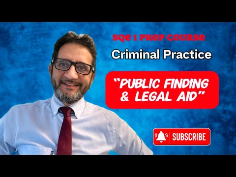 SQE 1 - Legal Aid - Criminal Practice