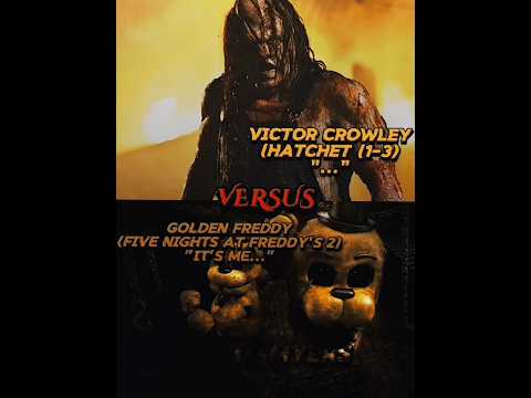 Victor Crowley vs Golden Freddy #shorts #capcut  #edit #horrorshorts #1v1 #fnaf