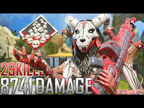 AMAZING Revenant 29 KILLS and 8,741 Damage Apex Legends Gameplay