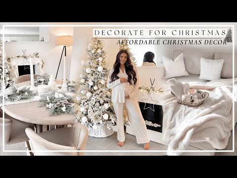 DECORATE FOR CHRISTMAS | AFFORDABLE DECORATIONS | WHITE, NEUTRAL & CALMING! *NEW* 2023!