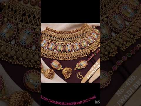 Bridal chokar set/High brass jewellery/Brass chokar set/fancy bridal neck set/9535614642