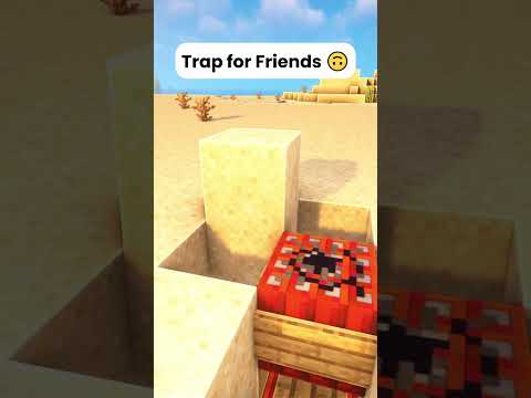 Trap for your friends (World's Smallest Violin) #shorts #minecraft