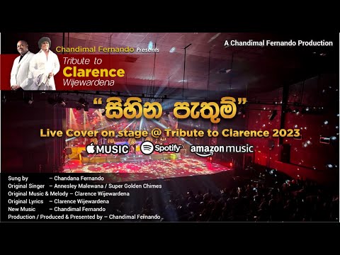 Sihina Pethum Live Cover @ "Tribute to Clarence 2023" by Chandimal Fernando