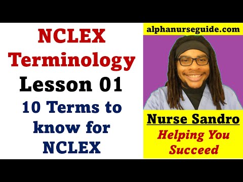 NCLEX Terminology - Lesson 3 | Next Generation NCLEX RN Review | NGN NCLEX RN Review | NCLEX Terms