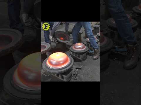 The process of making a cauldron. Korean iron casting factory. #cauldron #making #asmr