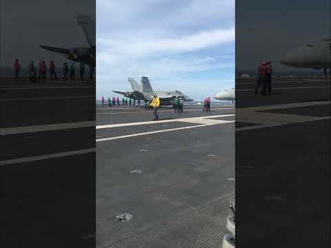 US Aircraft Carrier JET LAUNCH!