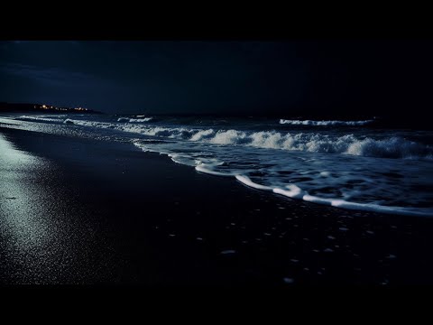 Peaceful Sea Waves with Black Screen for Uninterrupted Sleep | White Noise for Relaxation, Sleep