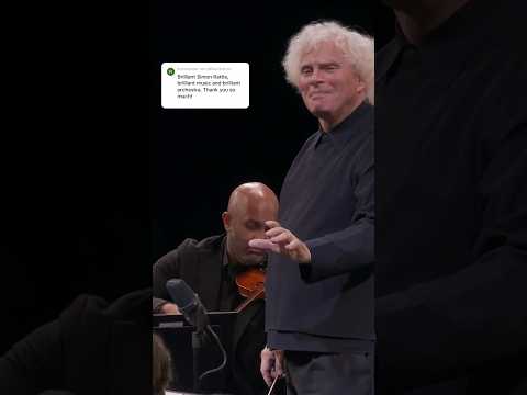 Simply brillant! 🤩 Simon Rattle conducts the Verbier Festival Chamber Orchestra | #beethoven