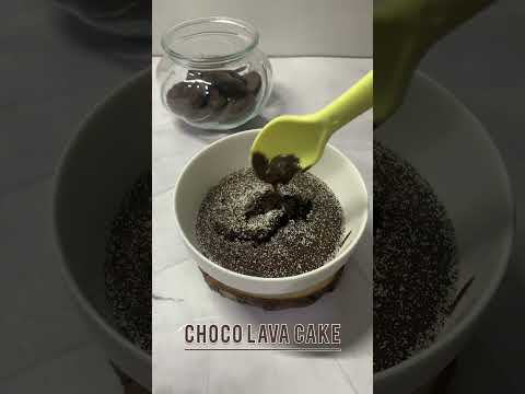 AirFryer Choco Lava Cake | 3 Ingredients Choco Lava Cake | Eggless Recipe #shorts #chocolavacake