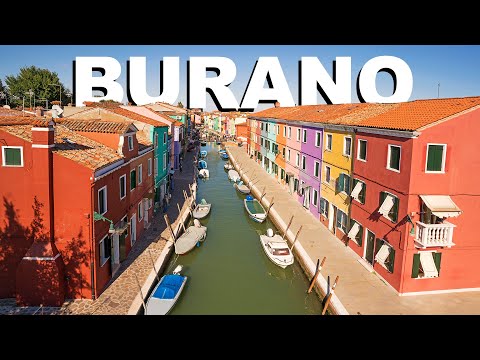 Why Burano is colorful & kite aerial photography of Venice canals - Italy Travel