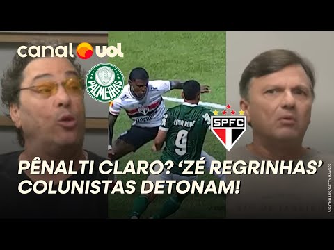 ÁUDIO DO VAR PALMEIRAS X SÃO PAULO É DEVASTADOR! 'ZÉ REGRINHAS'; COLUNISTAS DEBATEM SOBRE PÊNALTI