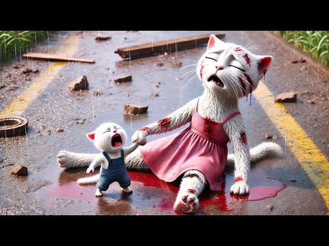 Mother Cat had a Landslide😿 | Kitten's Dream🎉😻 #cat #ai #catlover #catvideos #cutecat #aicat