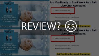 social sale rep live chat jobs  review  is it legit